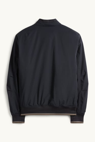 Heren - Blouson - gevoerd - waterafstotend - donkerblauw