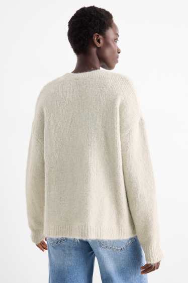 Donna - Maglione - bianco crema