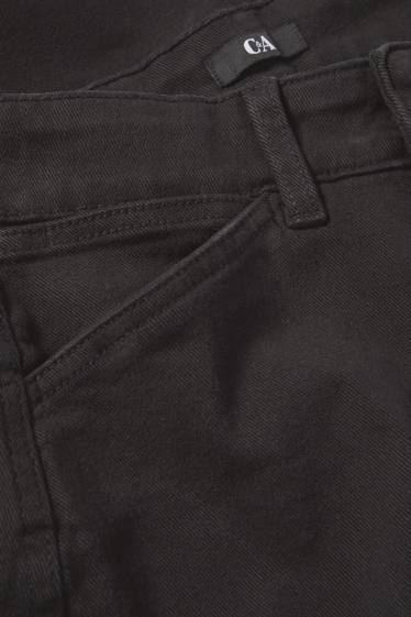 Mujer - Pantalón de tela - high waist - barrel leg - negro