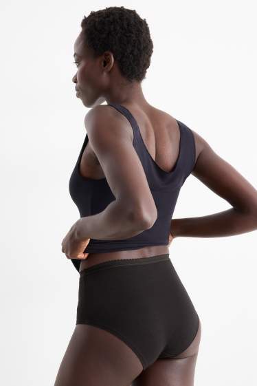 Donna - Confezione da 3 - slip - nero