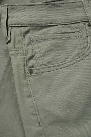 Hommes - Pantalon - regular fit - vert foncé