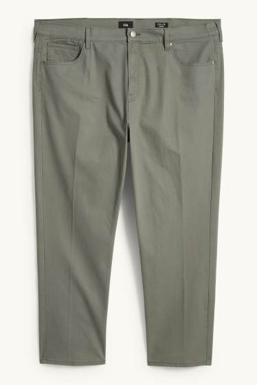 Hommes - Pantalon - regular fit - vert foncé