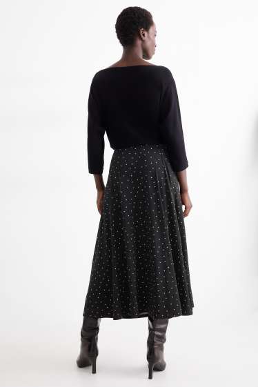 Femmes - Jupe - à pois - noir