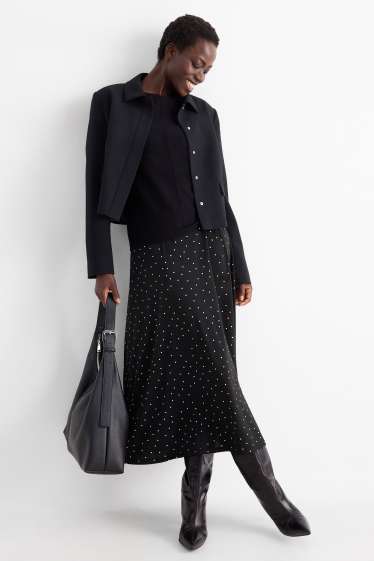 Femmes - Jupe - à pois - noir