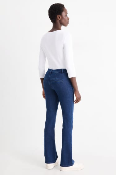 Donna - Bootcut jeans - vita media - jeans blu