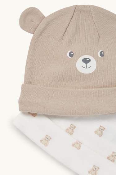 Unisex - Multipack 2 buc. - ursuleți - căciulă bebeluși - alb