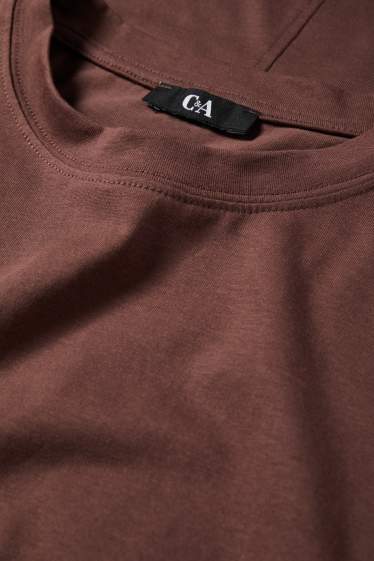 Dona - Samarreta de màniga llarga - relaxed fit - marró fosc