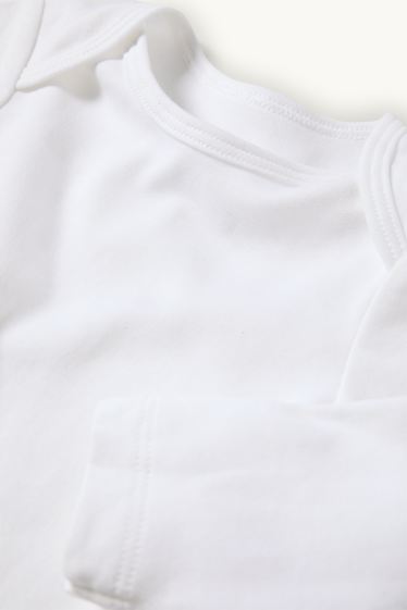 Unisex - Multipack of 5 - baby bodysuit - white