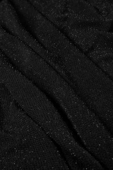 Donna - Tuta - effetto brillante - nero