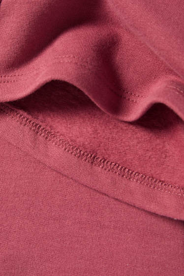 Kinder Mädchen - Blume - Set - Sweatshirt und Flared Leggings - 2 teilig - weiss / rosa