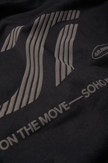 Heren - Hoodie - zwart