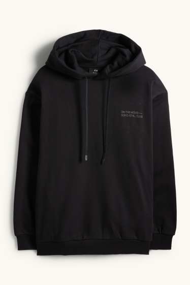 Heren - Hoodie - zwart