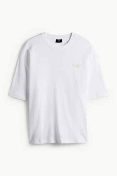 Herren - T-Shirt - Oversized - weiß