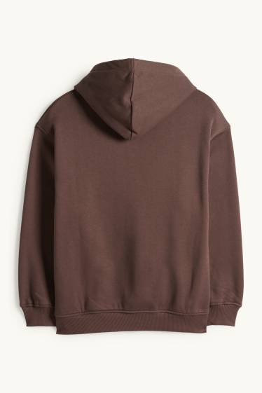 Bambine - Chicago - felpa con cappuccio - marrone scuro