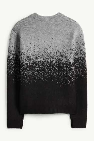 Home - Jersei - estampat - negre/gris