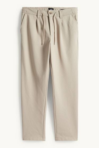 Herren - Chino - Tapered Fit - strukturiert - hellbeige