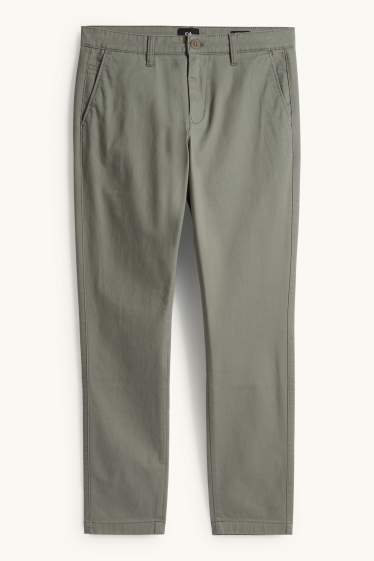 Uomo - Pantaloni chino - slim fit - verde