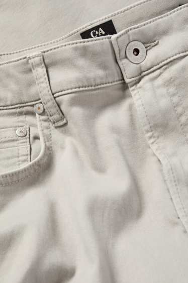 Men - Trousers - slim fit - LYCRA® - light gray