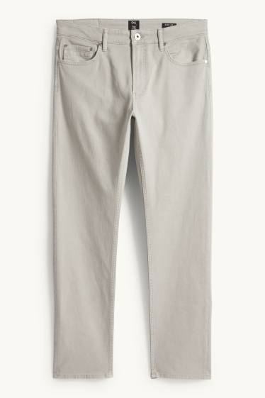 Men - Trousers - slim fit - LYCRA® - light gray