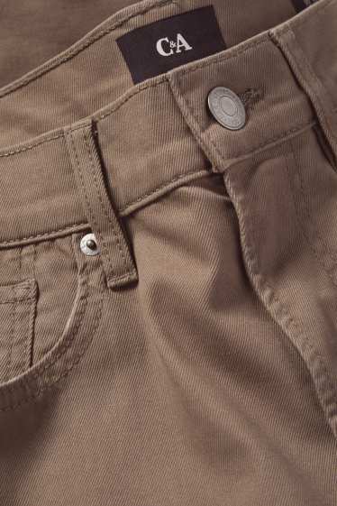 Hommes - Pantalon - regular fit - marron