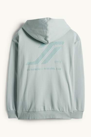 Heren - Hoodie - turquoise