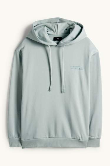 Heren - Hoodie - turquoise