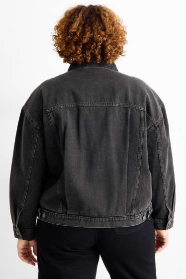 Damen - Jeansjacke - dunkeljeansgrau