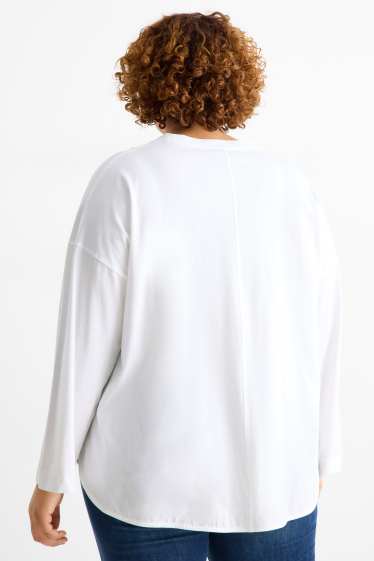 Women - Long sleeve top - white