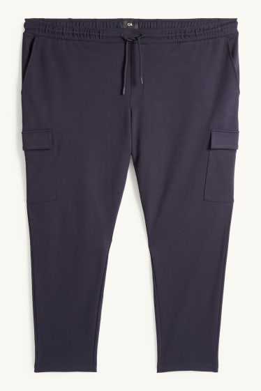 Uomo - Pantaloni sportivi cargo - blu scuro
