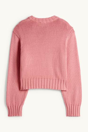 Femei - Pulover - roz