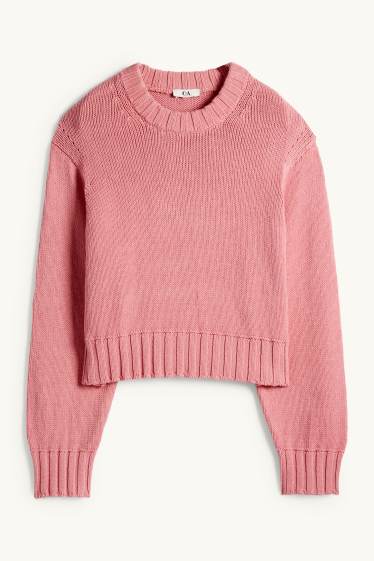 Femei - Pulover - roz