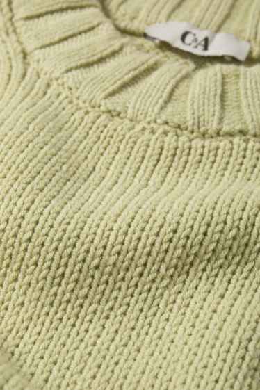 Damen - Pullover - hellgrün