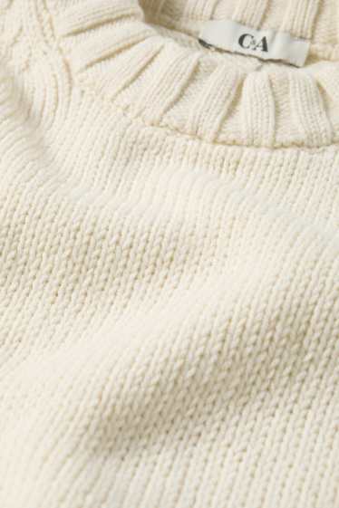 Donna - Maglione - bianco crema