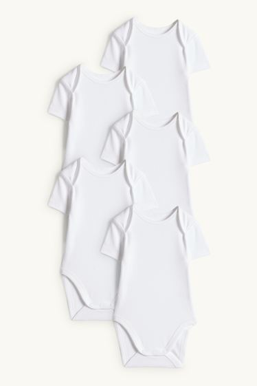 Unisex - Multipack 5 buc. - body bebeluși - alb