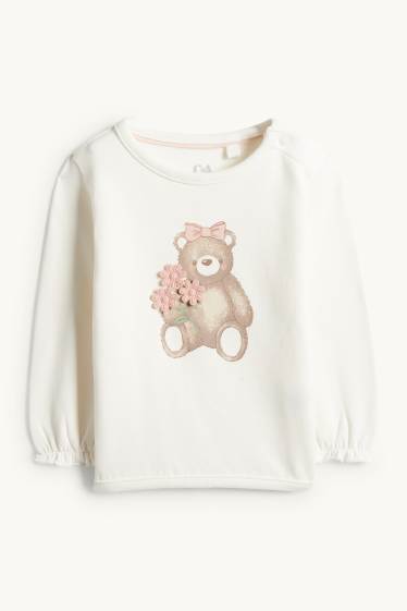 Baby Mädchen - Bärchen - Baby-Outfit - 3 teilig - cremeweiss