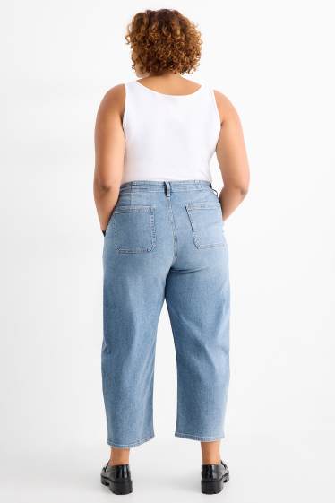 Dámské - Balloon jeans - high waist - džíny - modré