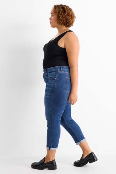 Femmes - Boyfriend jean - mid waist - jean bleu
