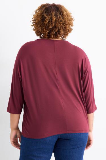 Dames - Longsleeve - bordeaux