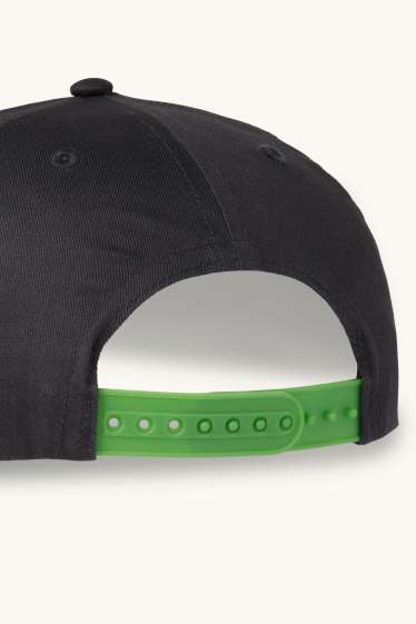 Enfants garçons - Minecraft - casquette de baseball - gris foncé