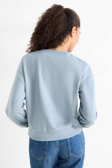 Damen - Sweatshirt - hellblau