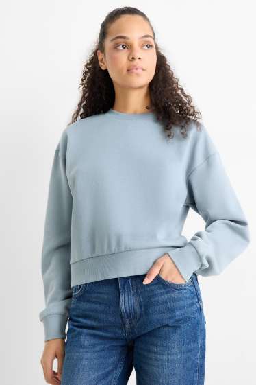 Damen - Sweatshirt - hellblau