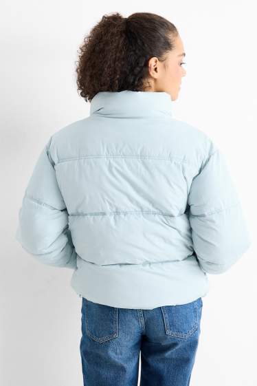 Damen - Steppjacke - helltürkis