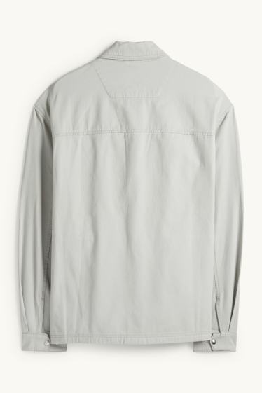 Heren - Jas - lichtgrijs