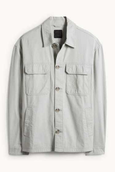 Heren - Jas - lichtgrijs