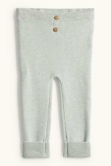 Unisexe - Leggings en maille pour bébé - vert menthe