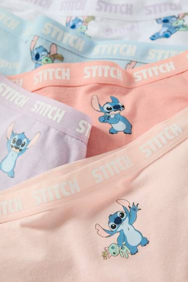 Enfants filles - Lot de 5 - Lilo et Stitch - caleçons - rose