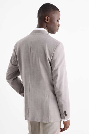 Hommes - Veste de costume en laine - regular fit - gris clair