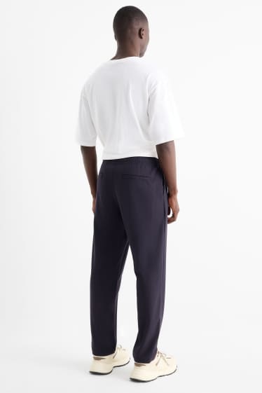 Uomo - Pantaloni chino - tapered fit - blu scuro