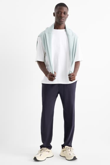Uomo - Pantaloni chino - tapered fit - blu scuro