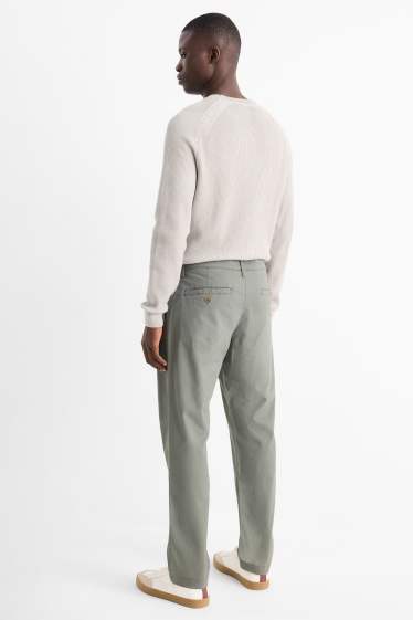 Uomo - Pantaloni chino - regular fit - verde chiaro